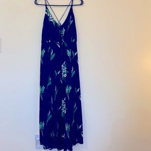 Urban Outfitters navy strapped dress